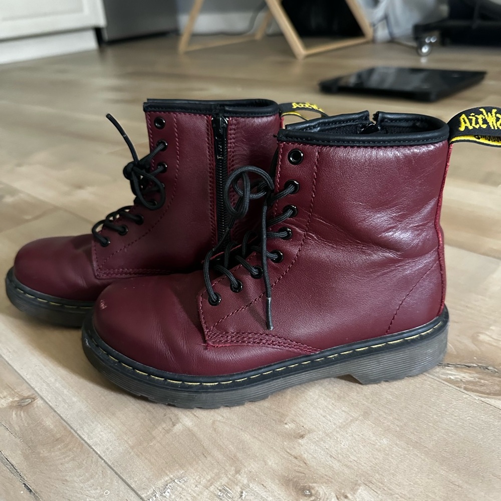 Dr. Martens Cherry Red Leather Boots